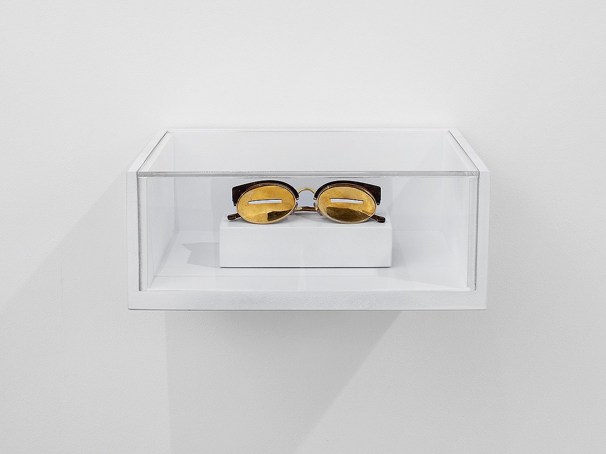 'Snowgaze', 2011 Custom gold-plated bronze glasses